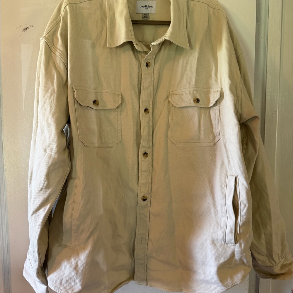 Goodfellow & Co Light Beige Shirt Jacket
